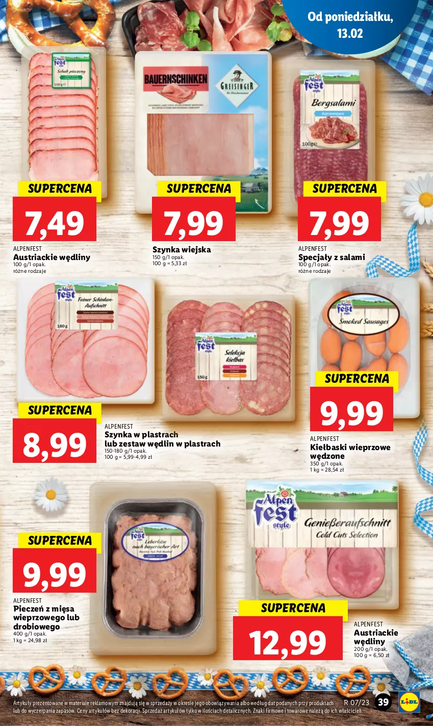 Gazetka promocyjna Lidl - GAZETKA - ważna 13.02 do 15.02.2023 - strona 41 - produkty: Piec, Salami, Szynka