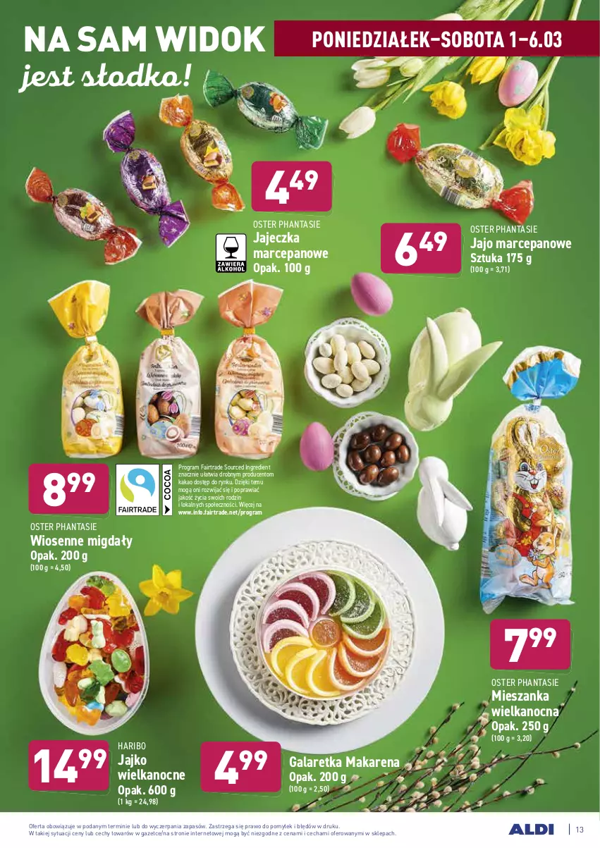 Gazetka promocyjna Aldi - ALE! CENA - ważna 01.03 do 06.03.2021 - strona 13 - produkty: Fa, Gala, Galaretka, Gra, Haribo, Kakao, Migdały