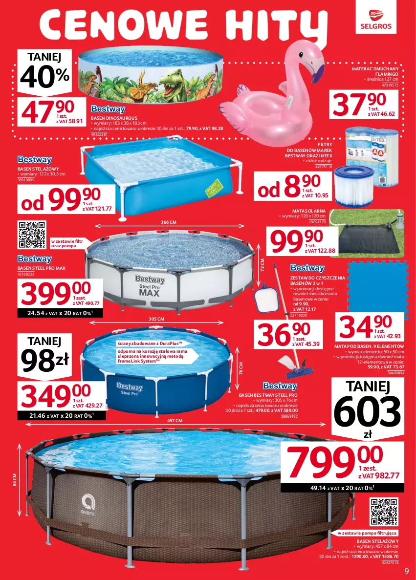 Gazetka promocyjna Selgros - Oferta przemysłowa - ważna 01.06 do 14.06.2023 - strona 11 - produkty: Materac, Materac dmuchany, Por, Rama, Tera