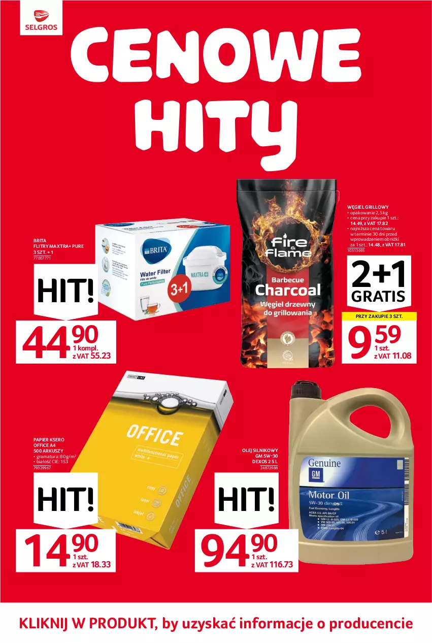 Gazetka promocyjna Selgros - Oferta przemysłowa - ważna 01.06 do 14.06.2023 - strona 2 - produkty: Brit, Brita, Gra, Grill, Olej, Olej silnikowy, Papier, Pur, Rama, Ser