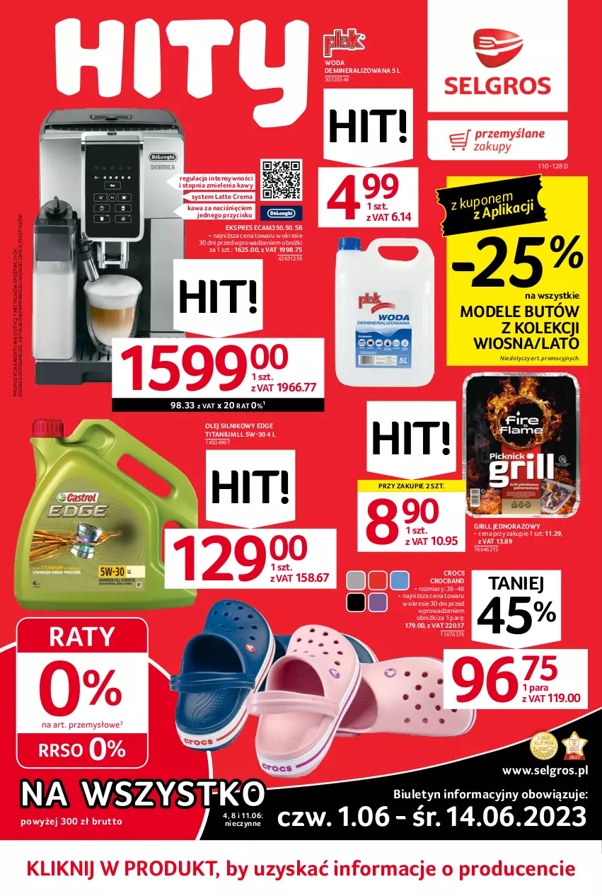 Gazetka promocyjna Selgros - Oferta przemysłowa - ważna 01.06 do 14.06.2023 - strona 3 - produkty: Grill, Kawa, LG, Olej, Olej silnikowy, Papier, Top, Woda