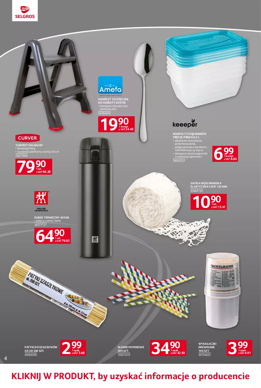 Gazetka promocyjna Selgros - Oferta przemysłowa - ważna 01.06 do 14.06.2023 - strona 38 - produkty: Fa, Kubek, Kubek termiczny, Papier, Pojemnik, Siatka, Sok, Taboret, Taboret składany, Top