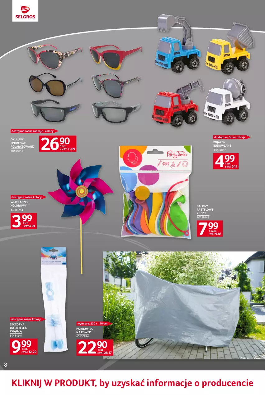 Gazetka promocyjna Selgros - Oferta przemysłowa - ważna 01.06 do 14.06.2023 - strona 42 - produkty: Balony, Pojazd, Pojazdy budowlane, Pokrowiec, Por, Rower, Sport, Szczotka