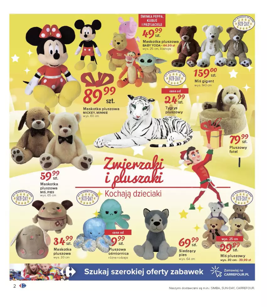 Gazetka promocyjna Carrefour - Gazetka Carrefour Zabawki - ważna 30.11 do 24.12.2021 - strona 2 - produkty: Dzieci, Fa, Fotel, Gry, Koc, Maskotka pluszowa, Minnie, Ser