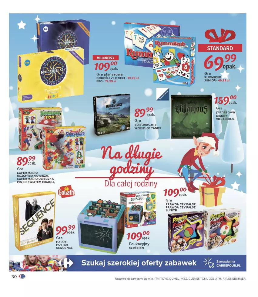 Gazetka promocyjna Carrefour - Gazetka Carrefour Zabawki - ważna 30.11 do 24.12.2021 - strona 30 - produkty: Burger, Disney, Dzieci, Fa, Gra, Harry Potter, Ravensburger, Rum, World of Tanks