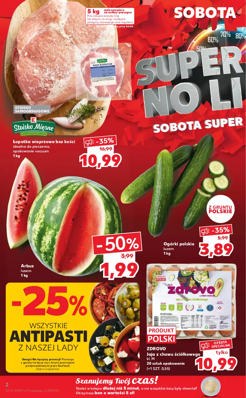 Gazetka promocyjna Kaufland - OFERTA TYGODNIA - ważna 07.07 do 13.07.2022 - strona 2 - produkty: Arbuz, Grunt, Jaja, Olej, Piec, Waga