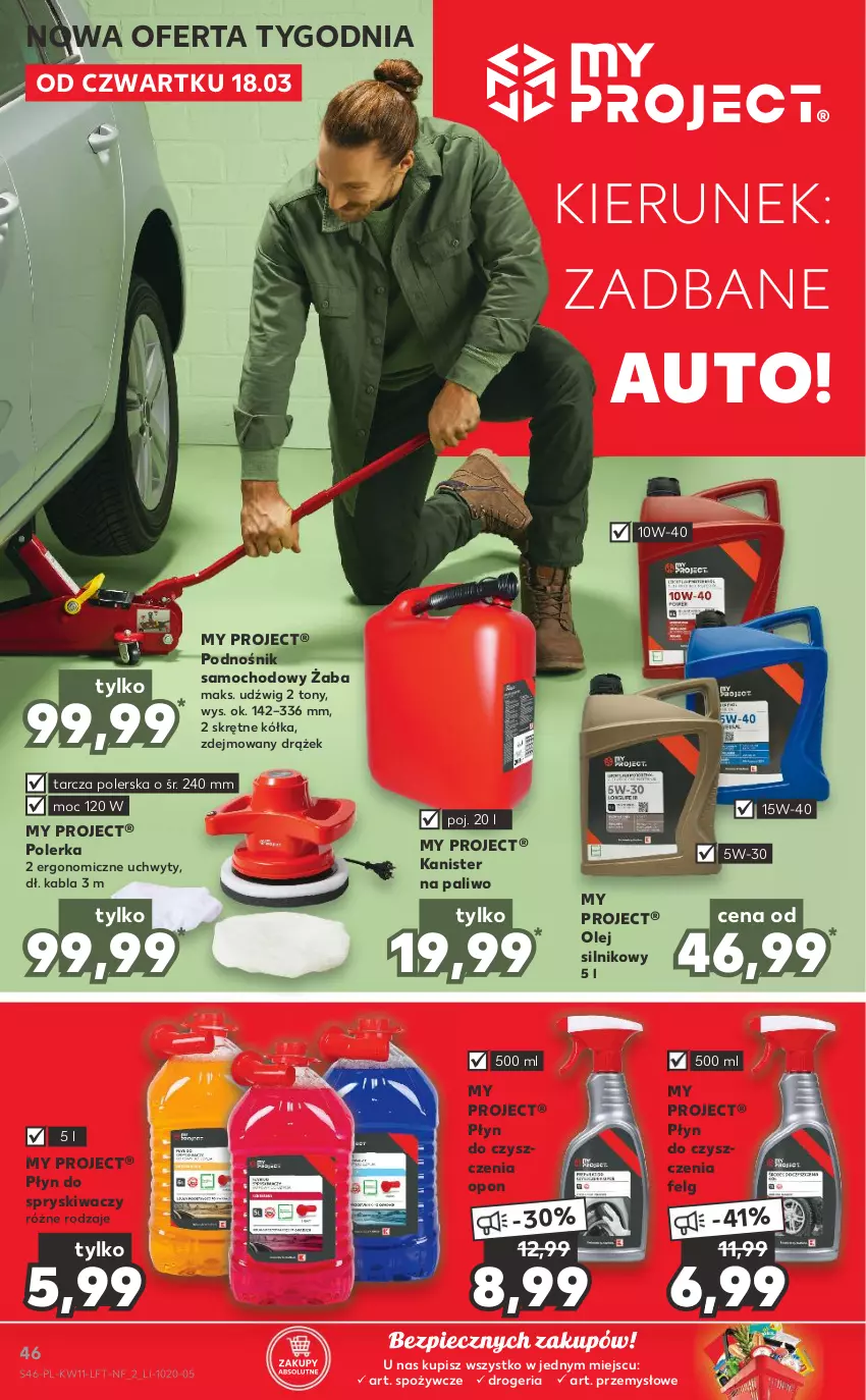 Gazetka promocyjna Kaufland - OFERTA TYGODNIA - ważna 18.03 do 24.03.2021 - strona 46 - produkty: Dźwig, LG, Olej, Olej silnikowy, Piec, Płyn do spryskiwaczy, Uchwyty