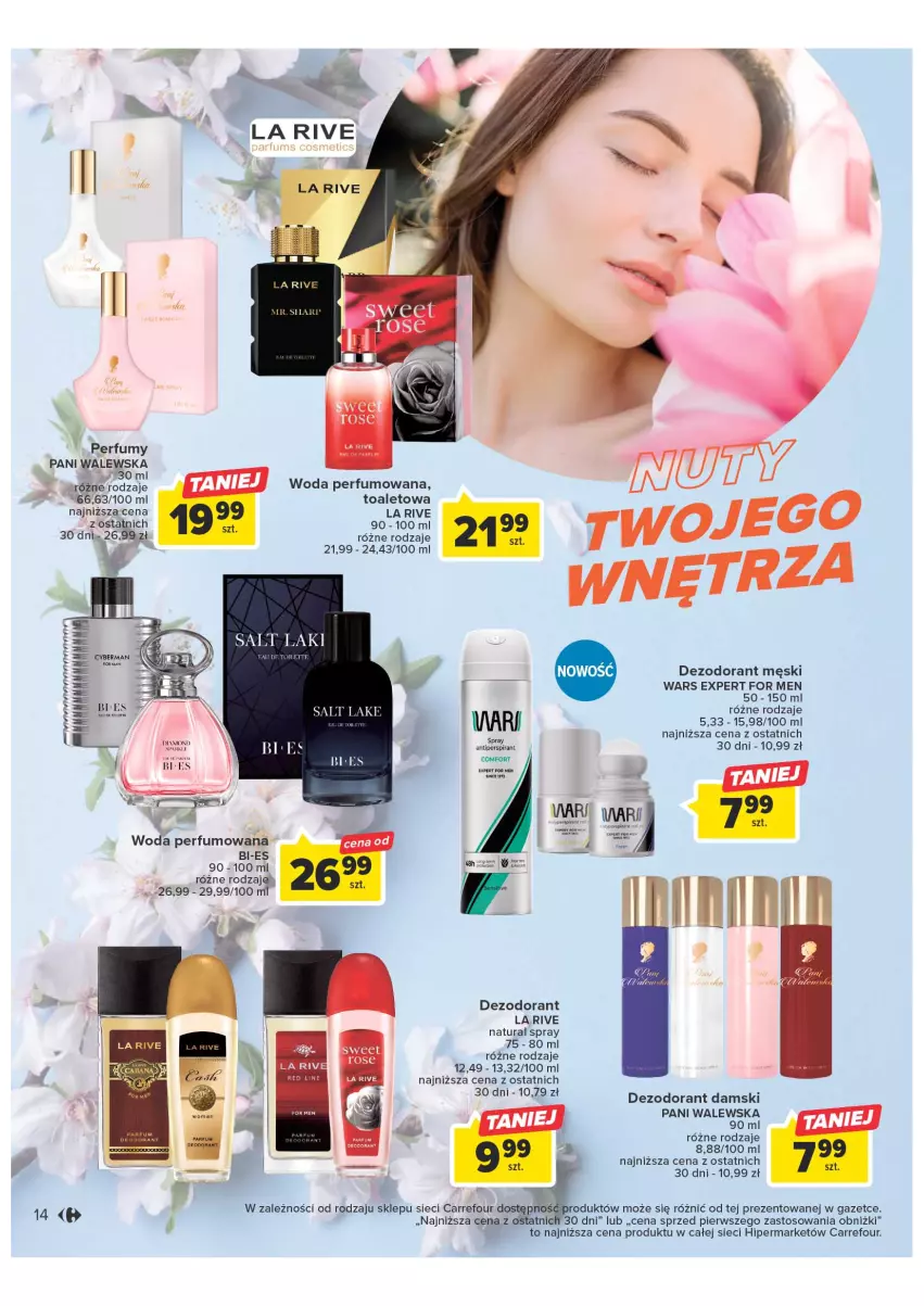 Gazetka promocyjna Carrefour - Gazetka Wiosna w pięknym stylu - ważna 07.03 do 18.03.2023 - strona 14 - produkty: Dezodorant, La Rive, Perfum, Woda, Woda perfumowana