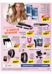 Gazetka promocyjna Carrefour - Gazetka Wiosna w pięknym stylu - Gazetka - ważna od 18.03 do 18.03.2023 - strona 25 - produkty: Sok, Por, Opaska, Depilator, Philips, Remington, Słuchawki, Waga łazienkowa, Lokówka, Szczoteczka do zębów, Prostownica do włosów, Smartwatch, Szynka, Sport, Krokomierz, Maszynka, Suszarka, Braun, Waga, Szczoteczka