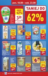 Gazetka promocyjna Aldi - Pełna oferta - Gazetka - ważna od 23.08 do 23.08.2025 - strona 12 - produkty: Mozzarella, Maasdam, Cheddar, Ser, Maślanka, Twaróg, Piątnica, Jogurt, Sati, Produkty mrożone, Mlekovita, Lody, Serek, Hochland, Twaróg półtłusty, Napój, Almette, Mleko