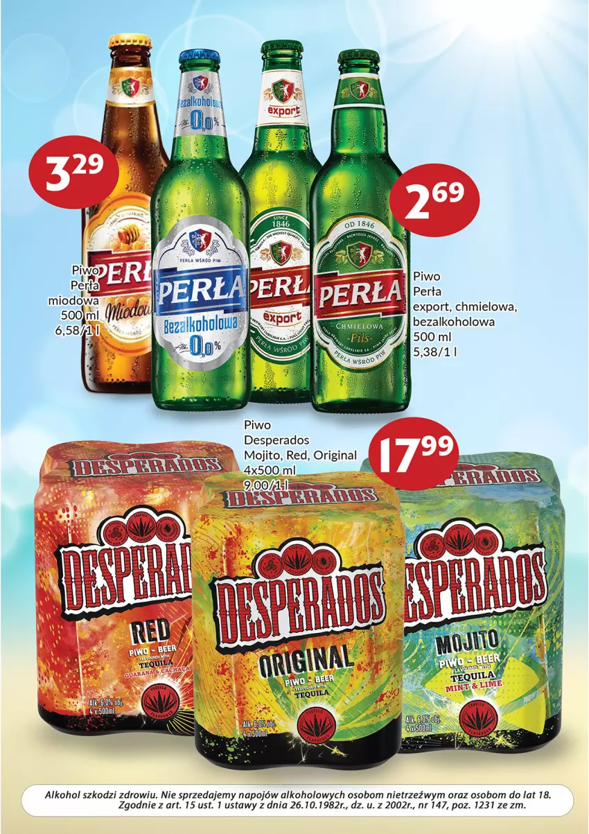 Gazetka promocyjna Prim Market - ważna 01.06 do 30.06.2022 - strona 7 - produkty: Desperados, Gin, Gra, Perła, Piwo, Por