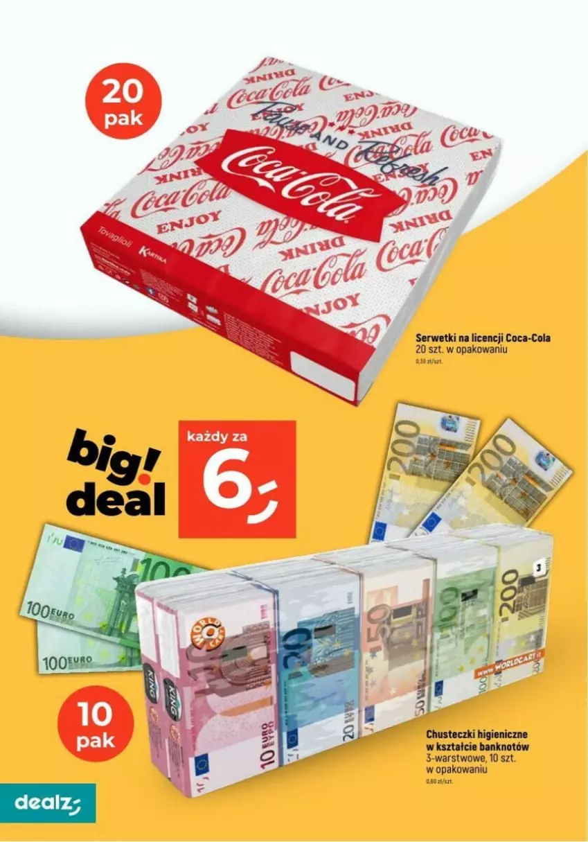 Gazetka promocyjna Dealz - ważna 27.12 do 30.12.2023 - strona 17 - produkty: Coca-Cola, Ser, Serwetki