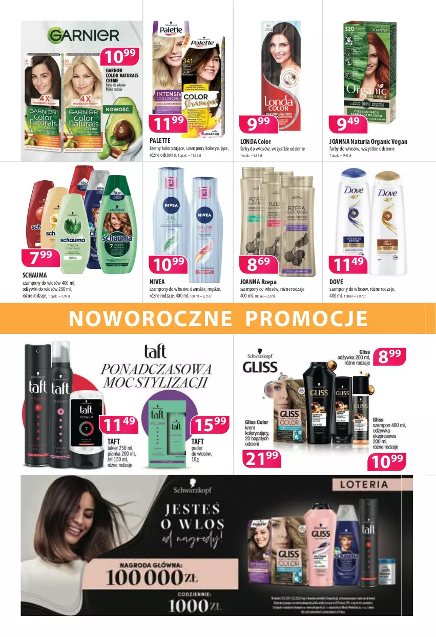 Gazetka promocyjna Drogerie Polskie - Gazetka - ważna 14.01 do 31.01.2022 - strona 2 - produkty: Dove, Fa, Joanna, Nivea, Palette, Schauma, Szampon