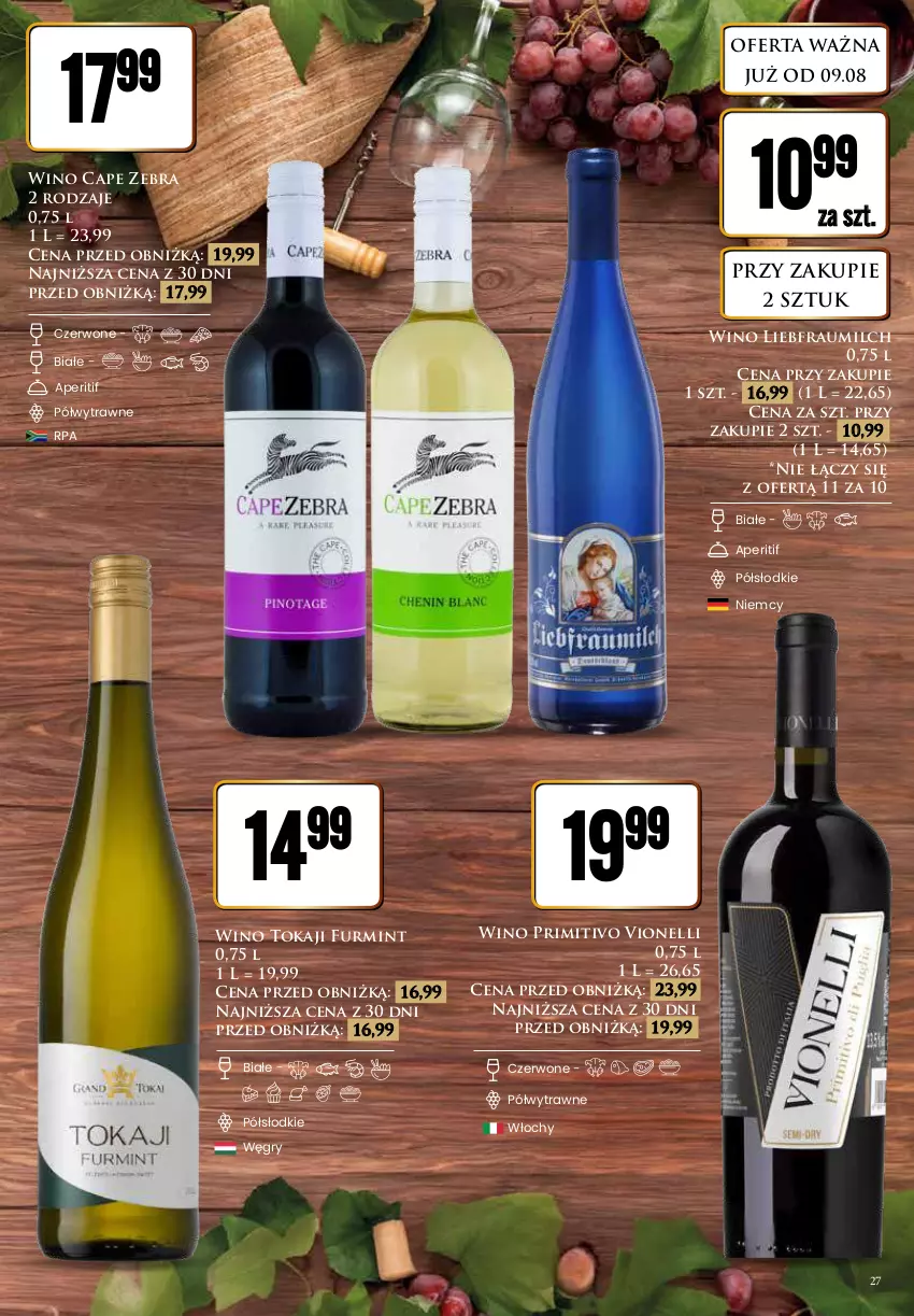 Gazetka promocyjna Dino - Katalog alkoholowy / sierpień 2024 - ważna 09.08 do 17.08.2024 - strona 27 - produkty: Gry, Tokaji, Wino