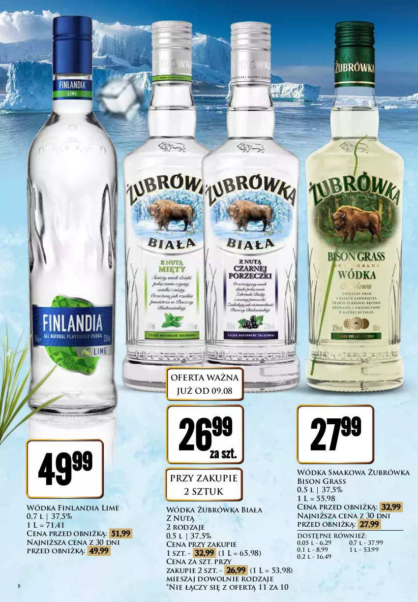 Gazetka promocyjna Dino - Katalog alkoholowy / sierpień 2024 - ważna 09.08 do 17.08.2024 - strona 8 - produkty: Finlandia, Gra, Wódka