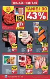 Gazetka promocyjna Aldi - Pełna oferta - Gazetka - ważna od 08.06 do 08.06.2024 - strona 8 - produkty: Kurczak, Karmazyn tusza, Mięso wołowe, Mięso mielone, Mięso mielone z łopatki wieprzowej, Sos, Stek, Mięsne specjały, Tusz, Golden Seafood, Pstrąg, Rostbef, Mięso, Pstrąg łososiowy