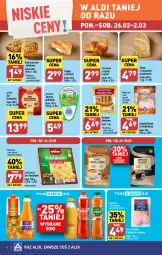 Gazetka promocyjna Aldi - Pełna oferta - Gazetka - ważna od 02.03 do 02.03.2024 - strona 8 - produkty: Polędwica, Sok, Ser, BIC, Hofburger, Twaróg, Królewski, Piątnica, Parówki, Croissant, Szynka, Burger, Twaróg półtłusty, Chleb, Bułka