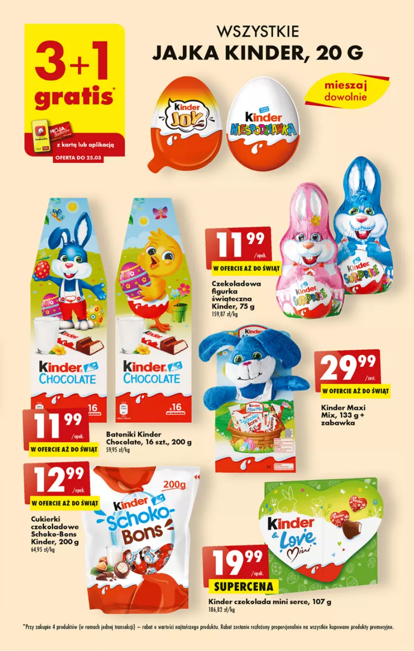 Gazetka promocyjna Biedronka - ważna 23.03 do 29.03.2023 - strona 33 - produkty: Baton, Cukier, Cukierki, Czekolada, Kinder, Por, Robot, Ser, Tonik, Tran, Zabawka