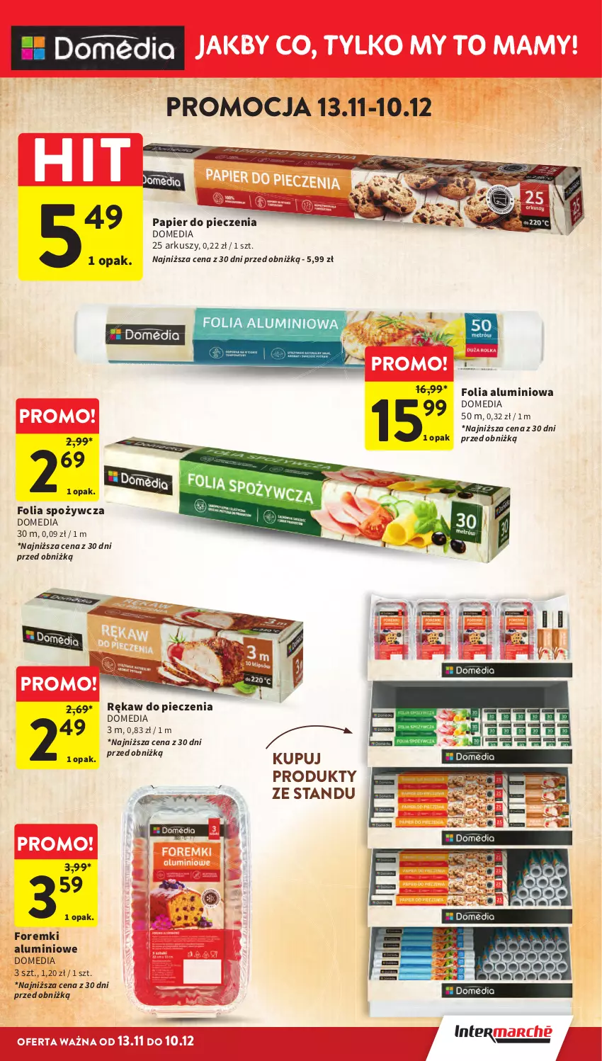 Gazetka promocyjna Intermarche - Gazetka Intermarche - ważna 13.11 do 19.11.2025 - strona 39 - produkty: Folia aluminiowa, Foremki, Papier, Papier do pieczenia, Piec, Rękaw do pieczenia