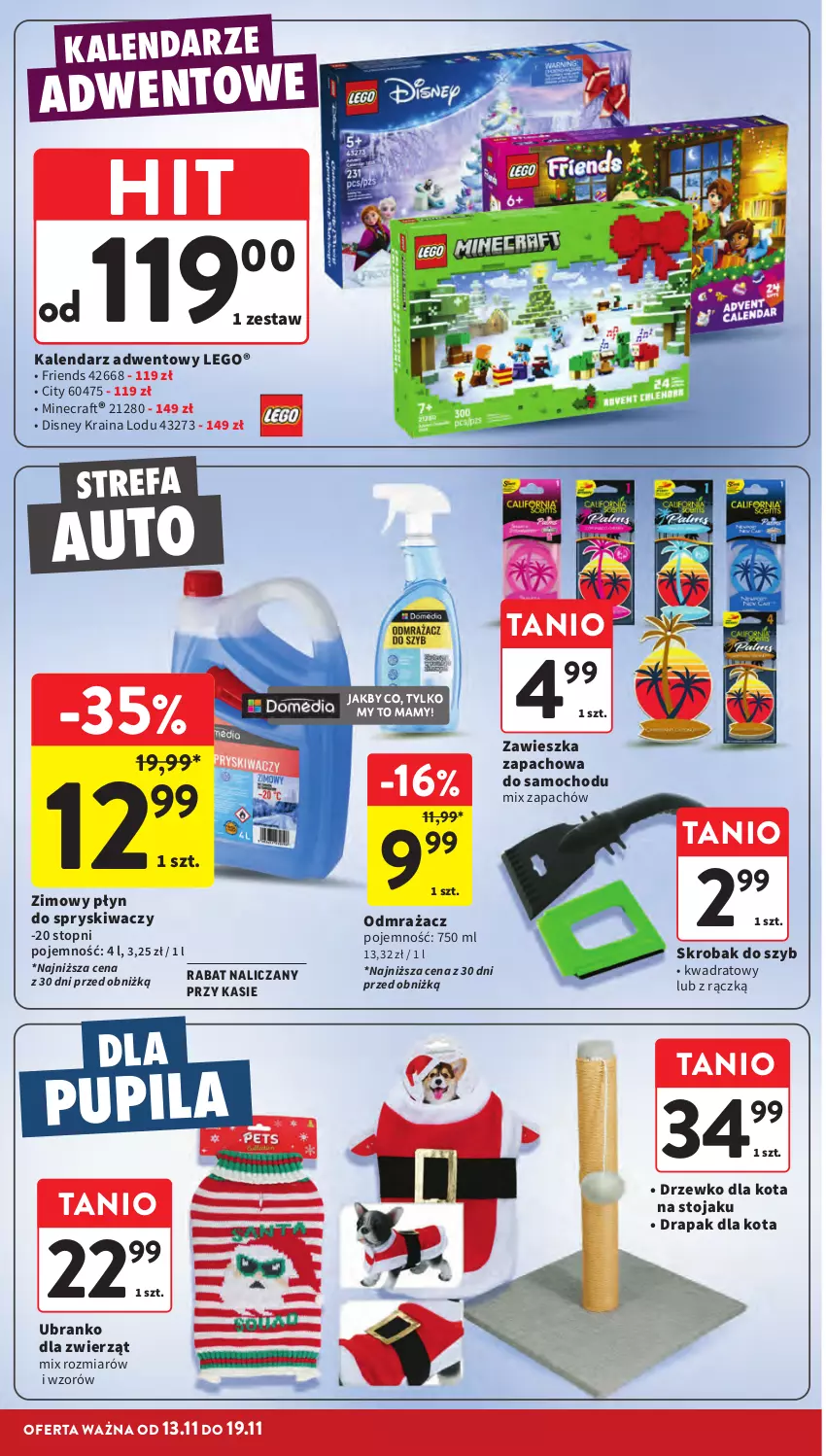 Gazetka promocyjna Intermarche - Gazetka Intermarche - ważna 13.11 do 19.11.2025 - strona 40 - produkty: Disney, Drapak, Fa, Kalendarz, Kalendarz adwentowy, LEGO, Minecraft, Płyn do spryskiwaczy, Skrobak do szyb, Stojak, Top