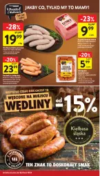 Gazetka promocyjna Intermarche - Gazetka Intermarche - Gazetka - ważna od 19.11 do 19.11.2025 - strona 22 - produkty: Ser, Parówki, Szynka konserwowa, Szynka, Kiełbasa biała, Kiełbasa