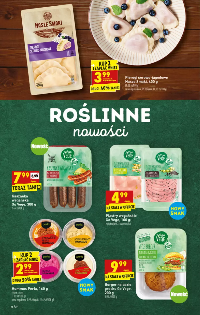 Gazetka promocyjna Biedronka - W tym tygodniu - ważna 05.07 do 10.07.2021 - strona 26 - produkty: Burger, Groch, Hummus, Kasza, Kaszanka, Mus, Pierogi, Ser