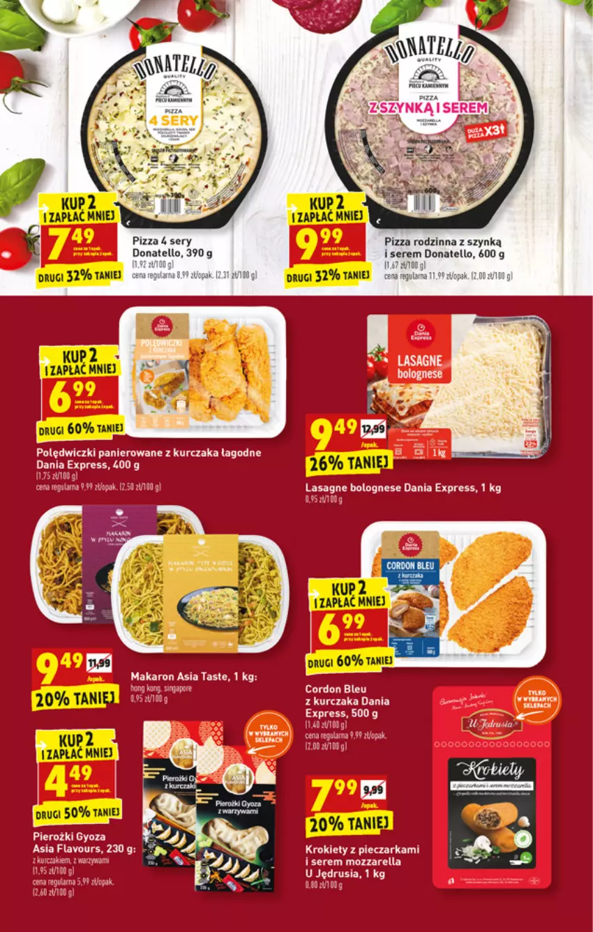 Gazetka promocyjna Biedronka - W tym tygodniu - ważna 05.07 do 10.07.2021 - strona 27 - produkty: Cordon Bleu, Fa, Kurczak, Lasagne, Lasagne bolognese, Makaron, Mozzarella, Piec, Pieczarka, Pizza, Polędwiczki panierowane, Por, Ser