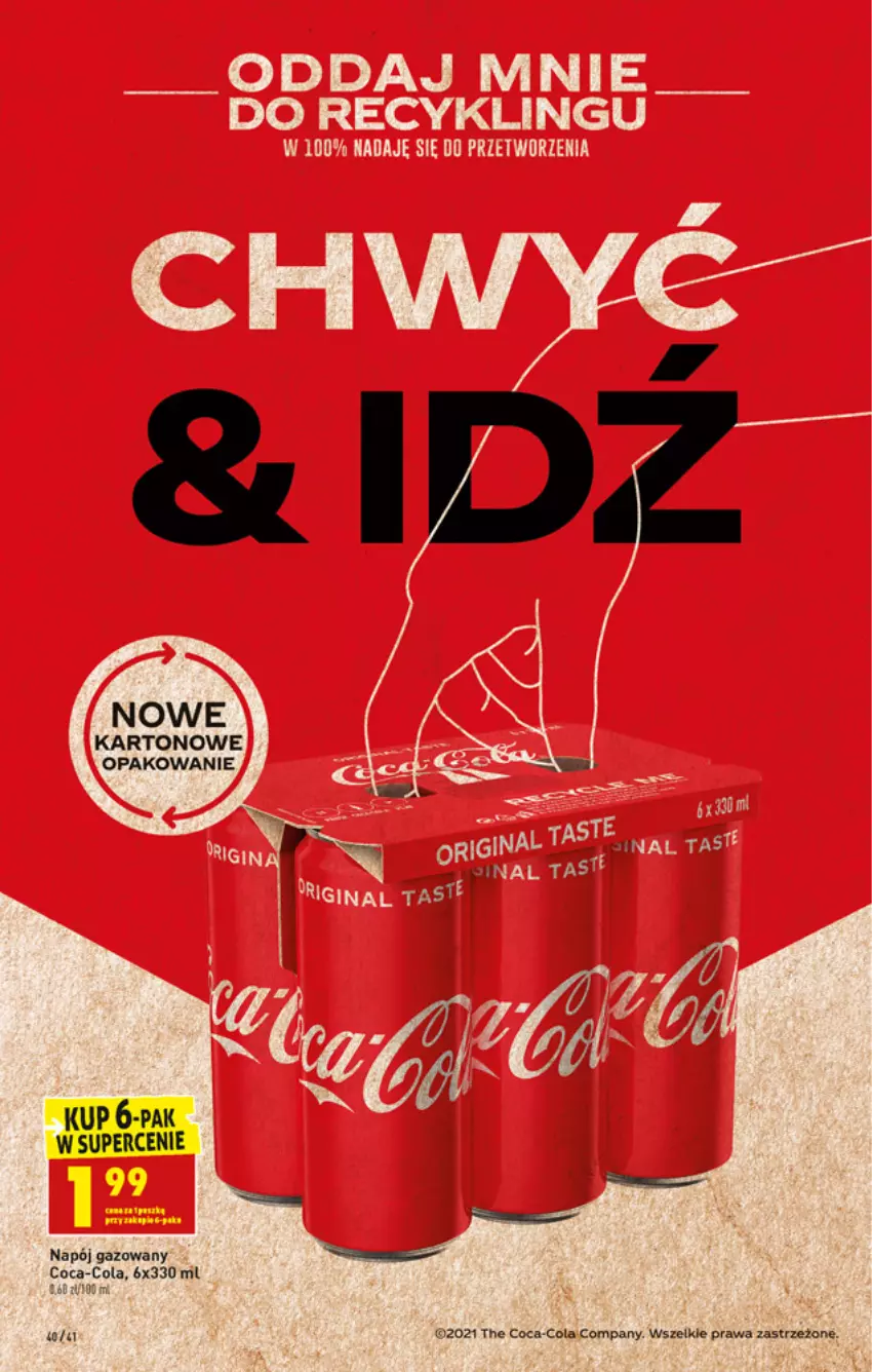 Gazetka promocyjna Biedronka - W tym tygodniu - ważna 05.07 do 10.07.2021 - strona 40 - produkty: Coca-Cola, Napój, Napój gazowany