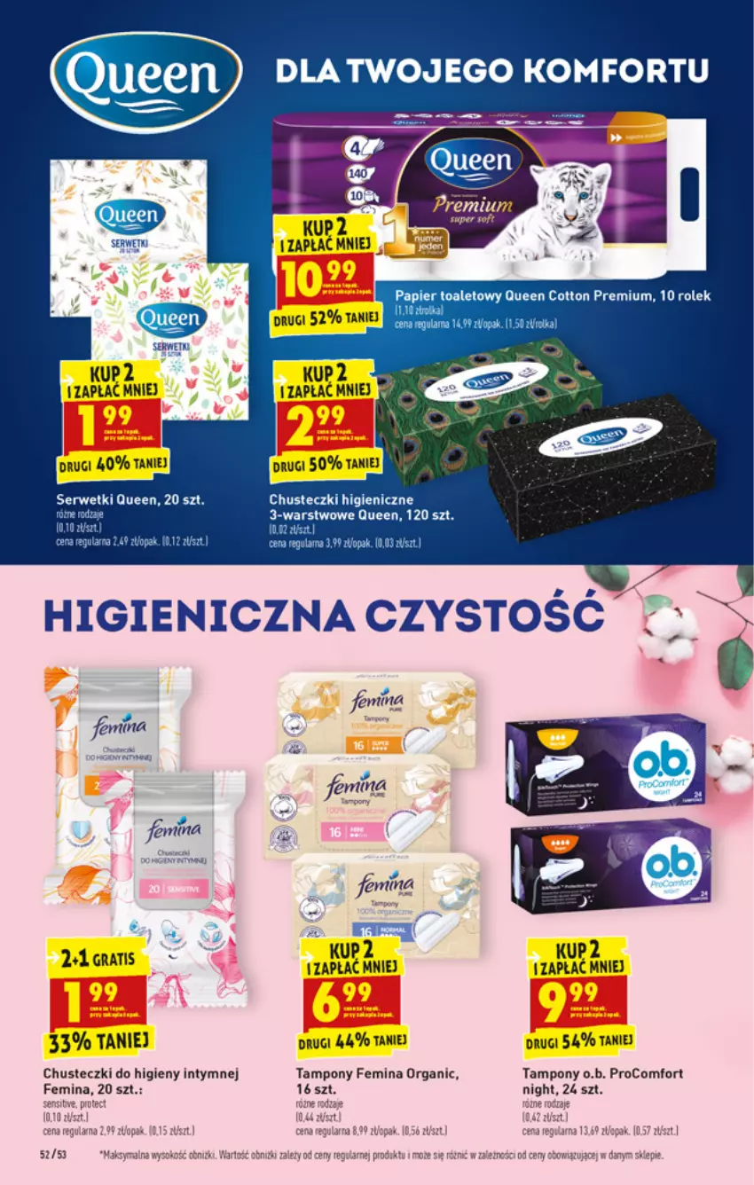 Gazetka promocyjna Biedronka - W tym tygodniu - ważna 05.07 do 10.07.2021 - strona 52 - produkty: Chusteczki, Chusteczki do higieny, Gra, LG, O.B., Papier, Papier toaletowy, Ser, Serwetki, Tampony