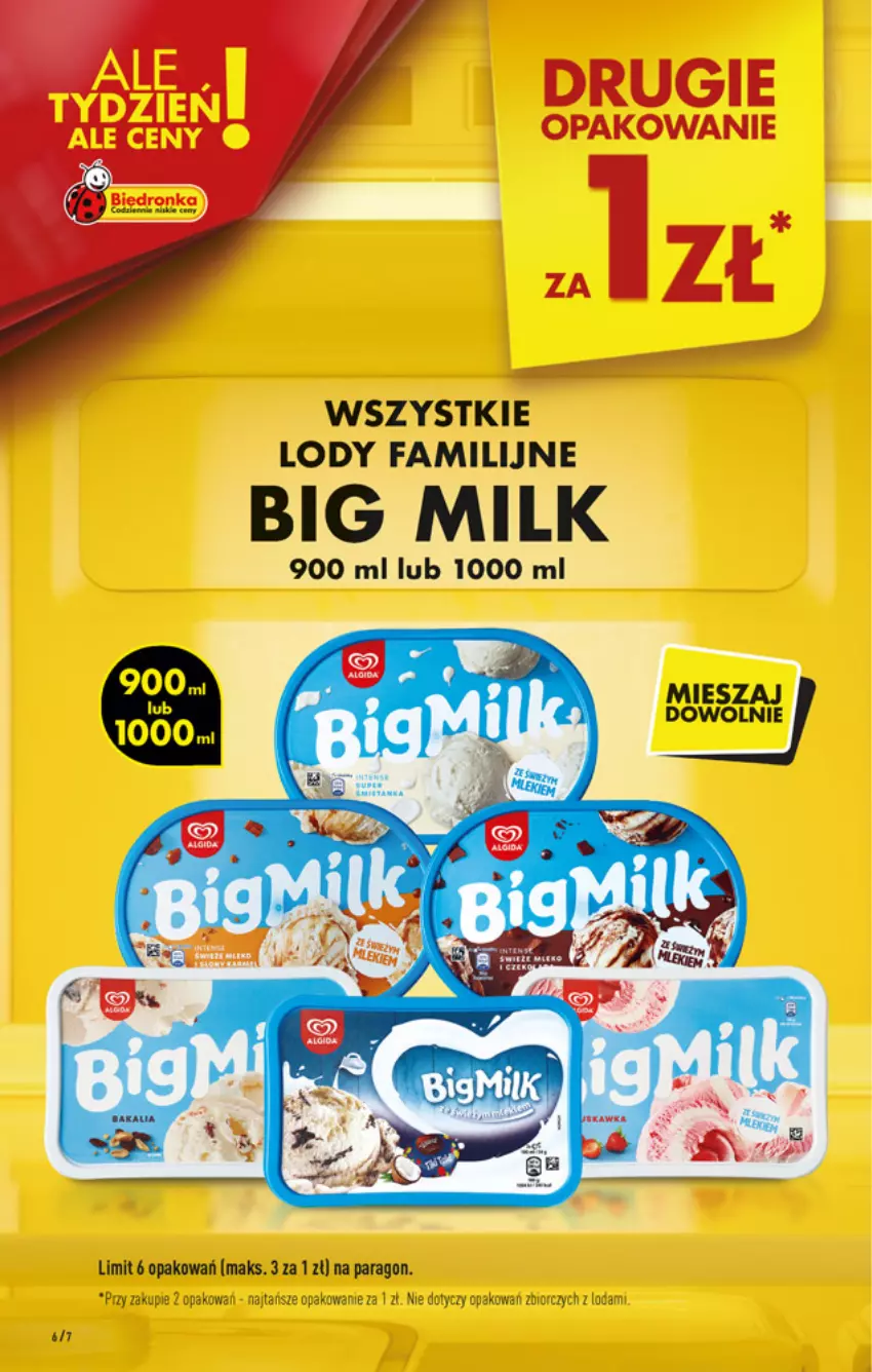 Gazetka promocyjna Biedronka - W tym tygodniu - ważna 05.07 do 10.07.2021 - strona 6 - produkty: Big Milk, Dron, Fa, Lody