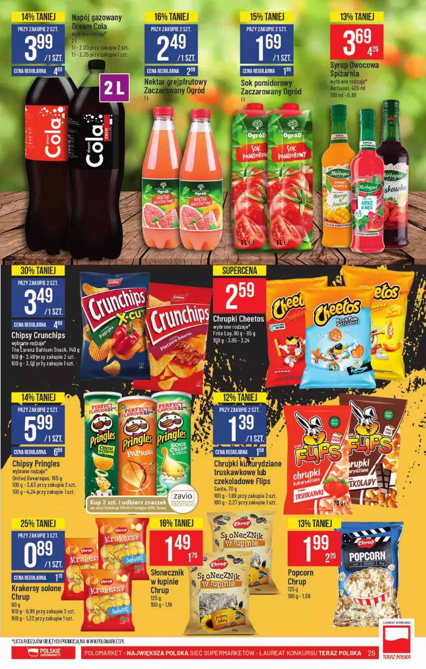 Gazetka promocyjna PoloMarket - Gazetka pomocyjna - ważna 21.07 do 27.07.2021 - strona 29 - produkty: Chipsy, Crunchips, Koc, Laur, Lorenz, Sałat, Tera