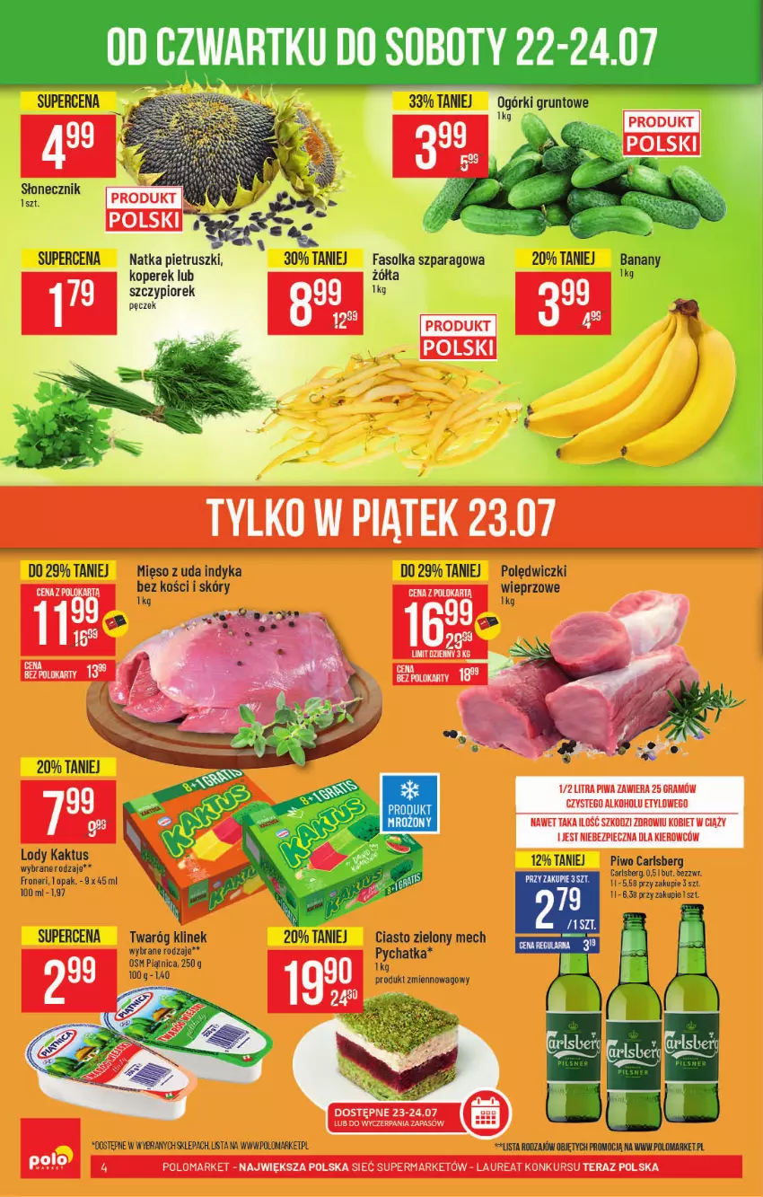 Gazetka promocyjna PoloMarket - Gazetka pomocyjna - ważna 21.07 do 27.07.2021 - strona 4 - produkty: Gra, Laur, Piec, Piwa, Tera