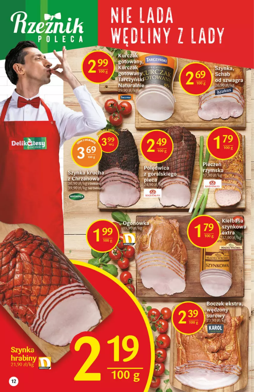 Gazetka promocyjna Delikatesy Centrum - Gazetka DC40 n. fresh - ważna 07.10 do 13.10.2021 - strona 12 - produkty: Boczek, Madej Wróbel, Polędwica