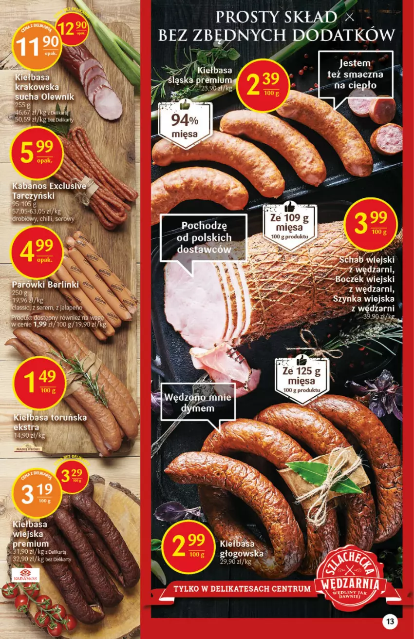 Gazetka promocyjna Delikatesy Centrum - Gazetka DC40 n. fresh - ważna 07.10 do 13.10.2021 - strona 13 - produkty: Kiełbasa, Rum, SESSIO, Szynka