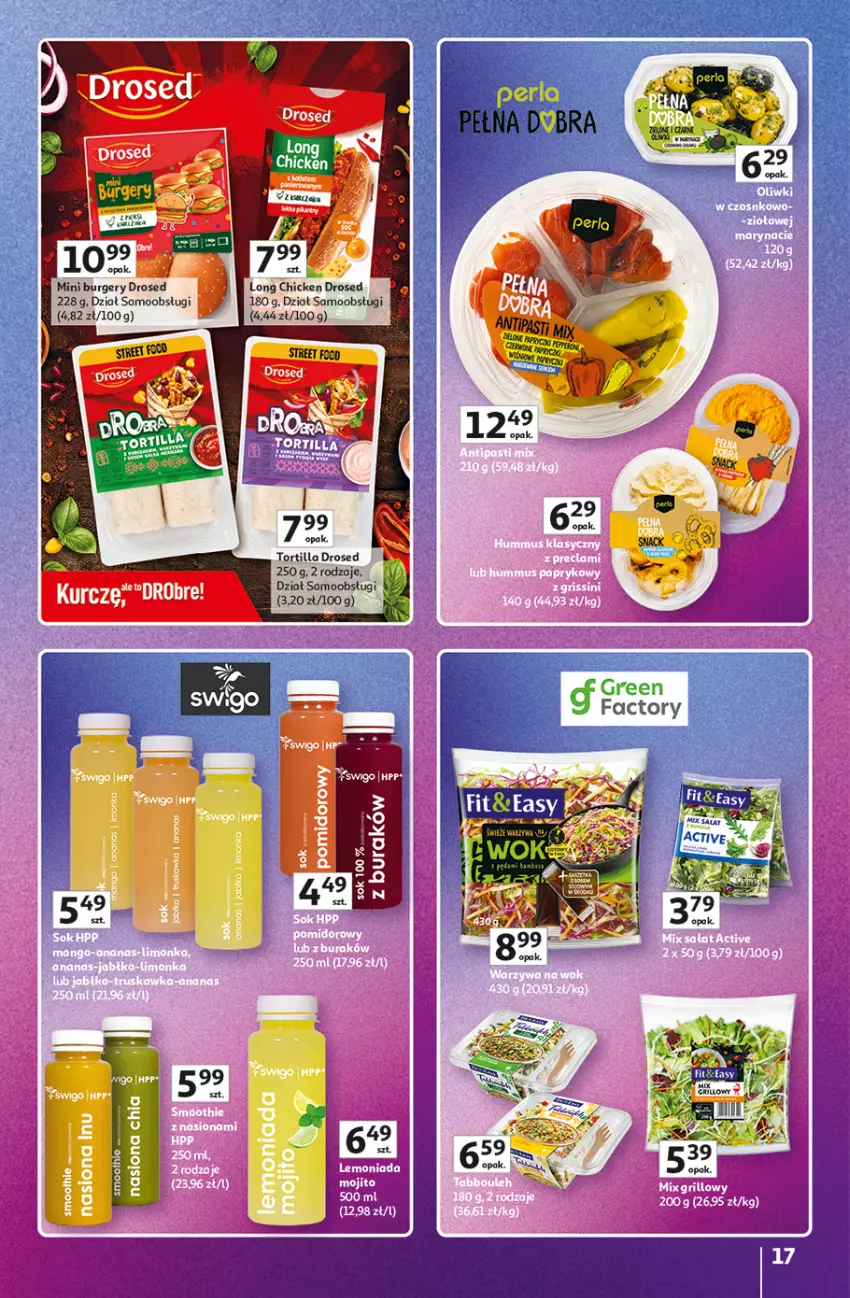 Gazetka promocyjna Auchan - Gazetka 30 Lat Hipermarket Auchan Znane marki - ważna 03.09 do 09.09.2026 - strona 17 - produkty: Burger, Chia, Fa, Por, Tortilla