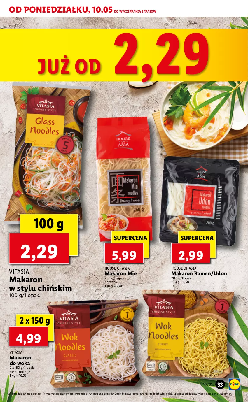 Gazetka promocyjna Lidl - GAZETKA - ważna 10.05 do 12.05.2021 - strona 35 - produkty: House of Asia, Makaron