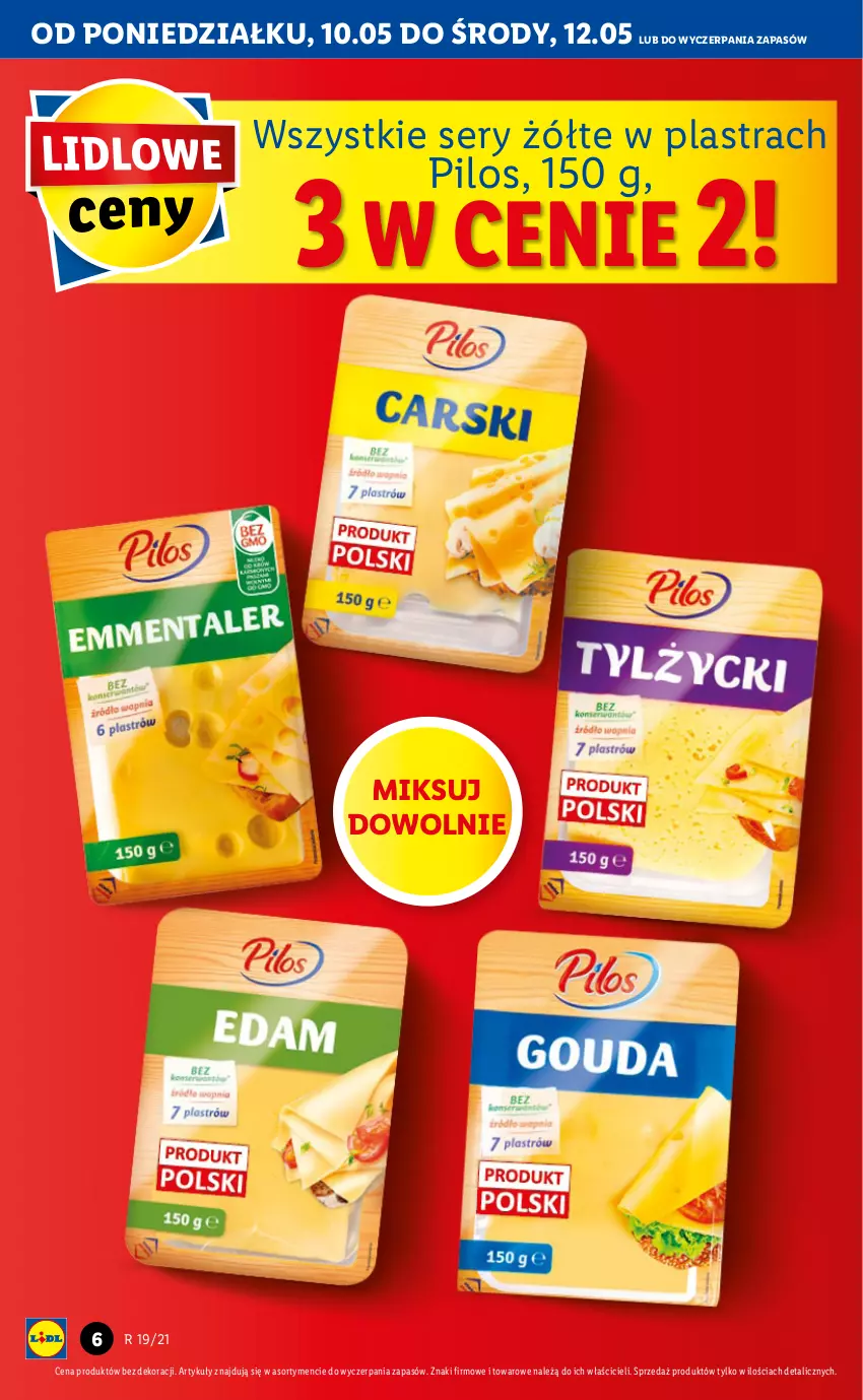 Gazetka promocyjna Lidl - GAZETKA - ważna 10.05 do 12.05.2021 - strona 6 - produkty: Pilos, Ser