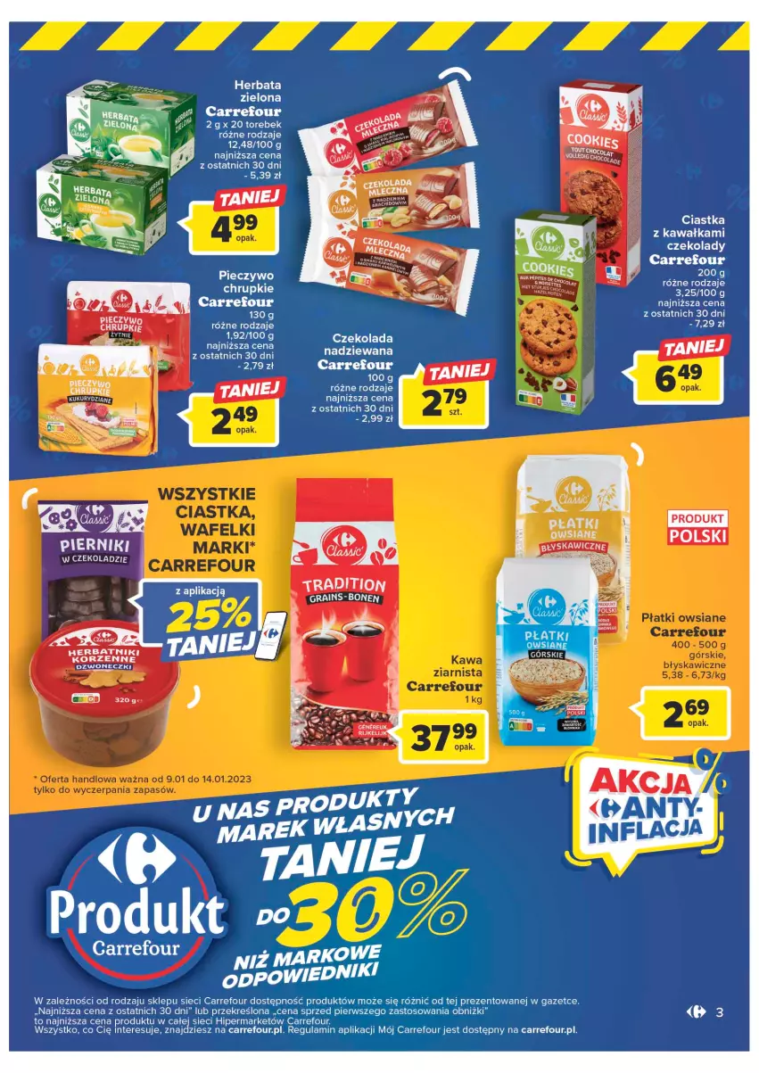 Gazetka promocyjna Carrefour - Gazetka Marki własne Carrefour - ważna 10.01 do 29.01.2023 - strona 3 - produkty: Gra, Piec