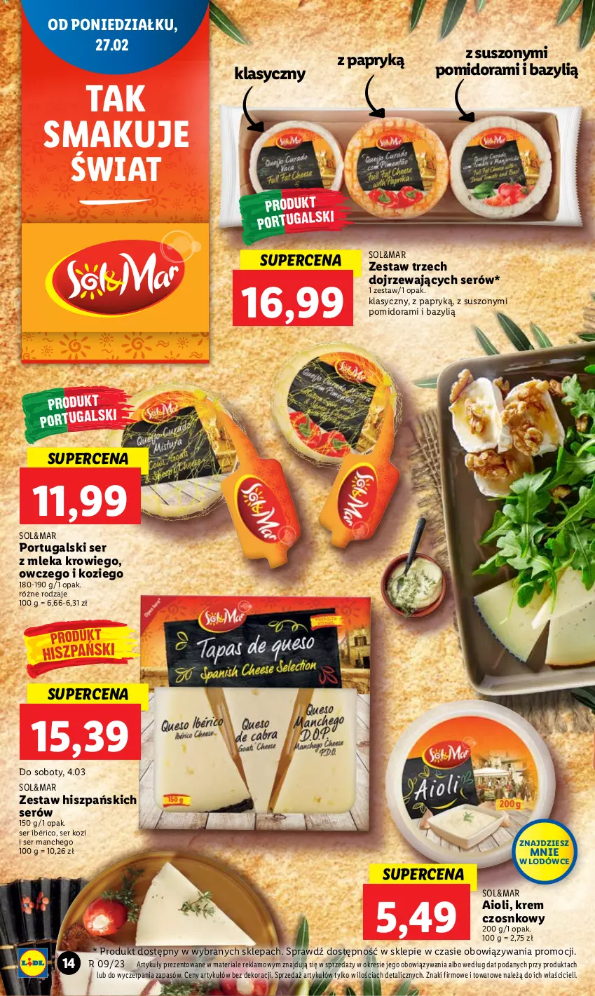 Gazetka promocyjna Lidl - GAZETKA - ważna 27.02 do 01.03.2023 - strona 16 - produkty: Bazyl, Por, Ser, Ser kozi