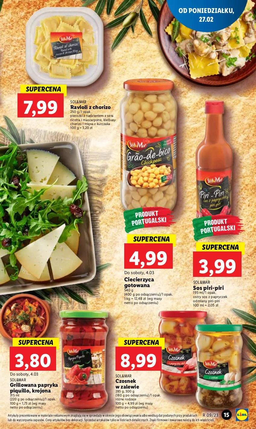 Gazetka promocyjna Lidl - GAZETKA - ważna 27.02 do 01.03.2023 - strona 17 - produkty: Czosnek, Grill, Kurczak, Mascarpone, Papryka, Ricotta, Ser, Sos