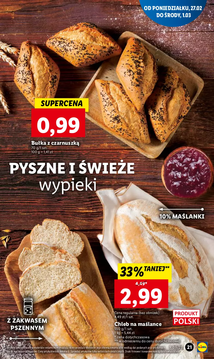 Gazetka promocyjna Lidl - GAZETKA - ważna 27.02 do 01.03.2023 - strona 23 - produkty: Bułka, Chleb, Lanki