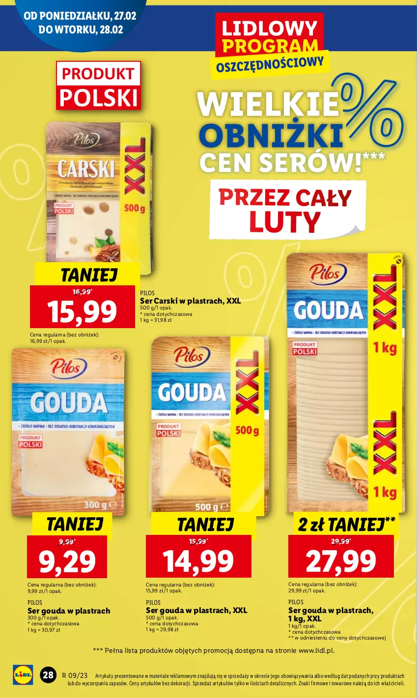 Gazetka promocyjna Lidl - GAZETKA - ważna 27.02 do 01.03.2023 - strona 32 - produkty: Cars, Gouda, Pilos, Ser