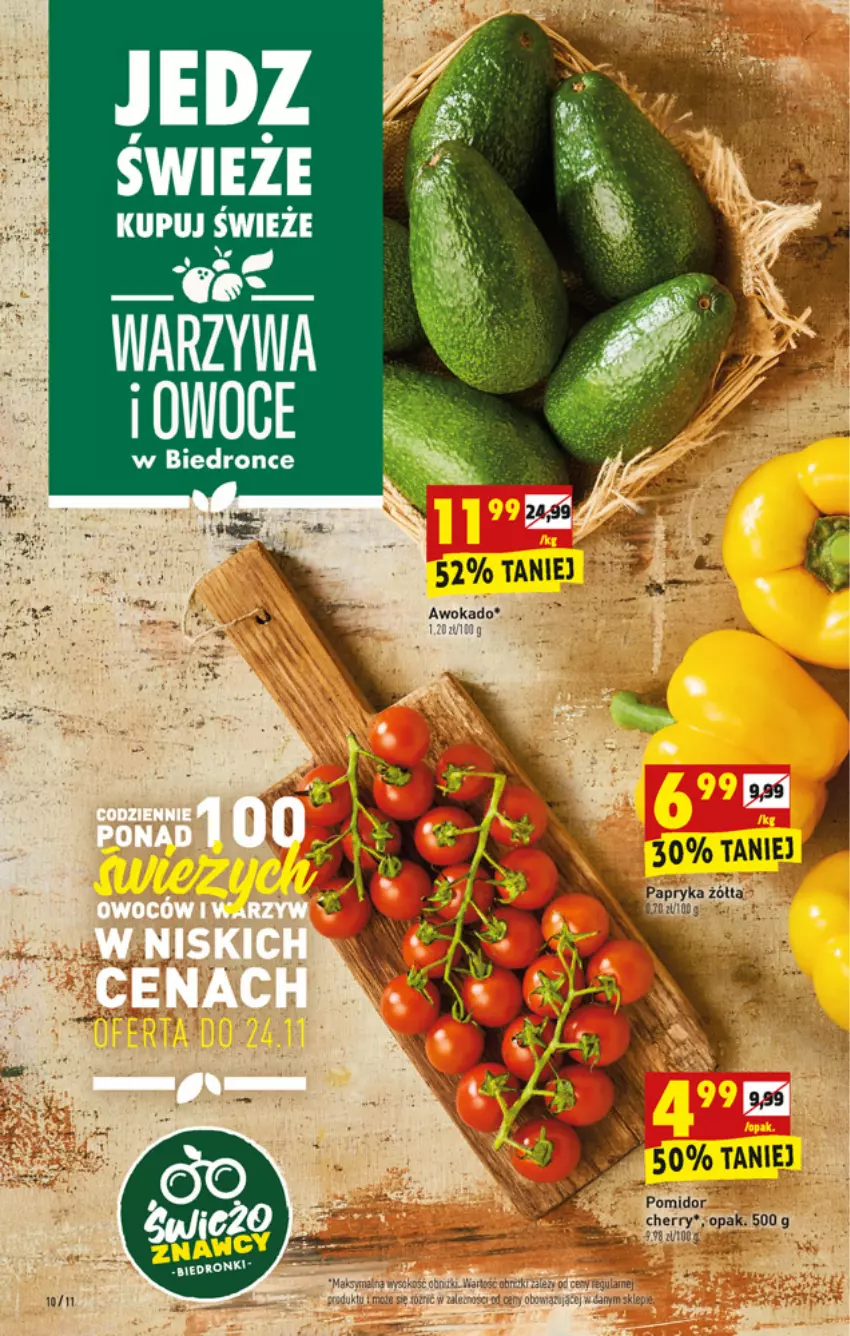 Gazetka promocyjna Biedronka - W tym tygodniu - ważna 22.11 do 27.11.2021 - strona 10 - produkty: Dron, Owoce, Papryka, Papryka żółta