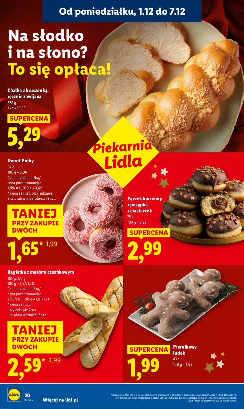 Gazetka promocyjna Lidl - GAZETKA - ważna 01.12 do 03.12.2025 - strona 22 - produkty: Bagietka, Donut, Pączek, Piernik