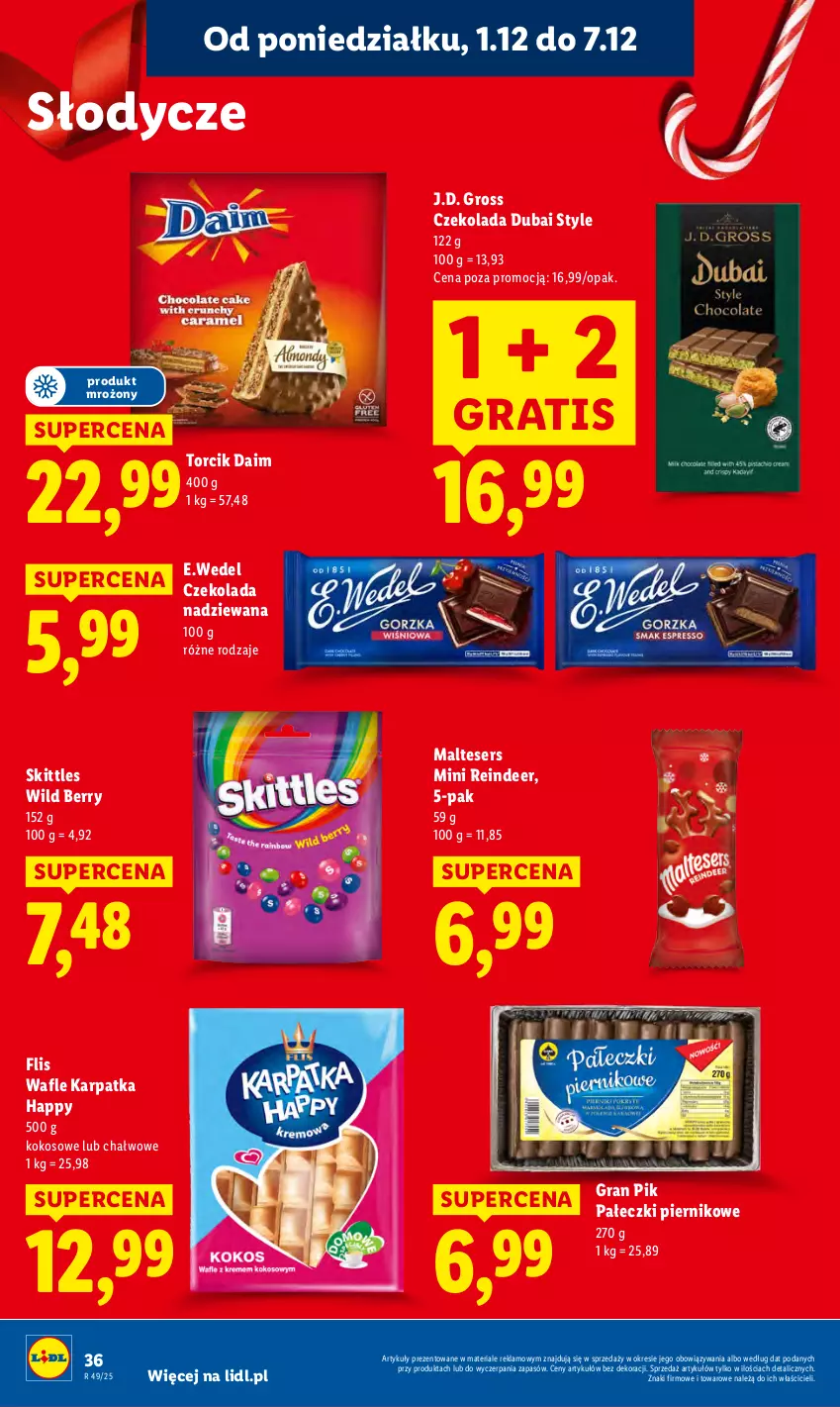 Gazetka promocyjna Lidl - GAZETKA - ważna 01.12 do 03.12.2025 - strona 38 - produkty: Czekolada, Czekolada nadziewana, Gra, Karp, Kokos, Piernik, Ser, Wafle