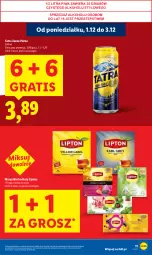 Gazetka promocyjna Lidl - GAZETKA - Gazetka - ważna od 03.12 do 03.12.2025 - strona 11 - produkty: Piwa, Gra, Tatra, Lipton