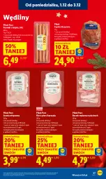 Gazetka promocyjna Lidl - GAZETKA - Gazetka - ważna od 03.12 do 03.12.2025 - strona 29 - produkty: Kurczak, Pur, Filet z piersi kurczaka, Szynka wieprzowa, Parówki, Parówki z indyka, Szynka, PIKOK, Boczek