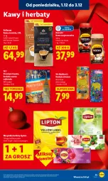 Gazetka promocyjna Lidl - GAZETKA - Gazetka - ważna od 03.12 do 03.12.2025 - strona 43 - produkty: Torebka, Nescafé, Kawa rozpuszczalna, Kawa ziarnista, Bell, Kawa, Herbata czarna, Lipton, Bella, Herbata
