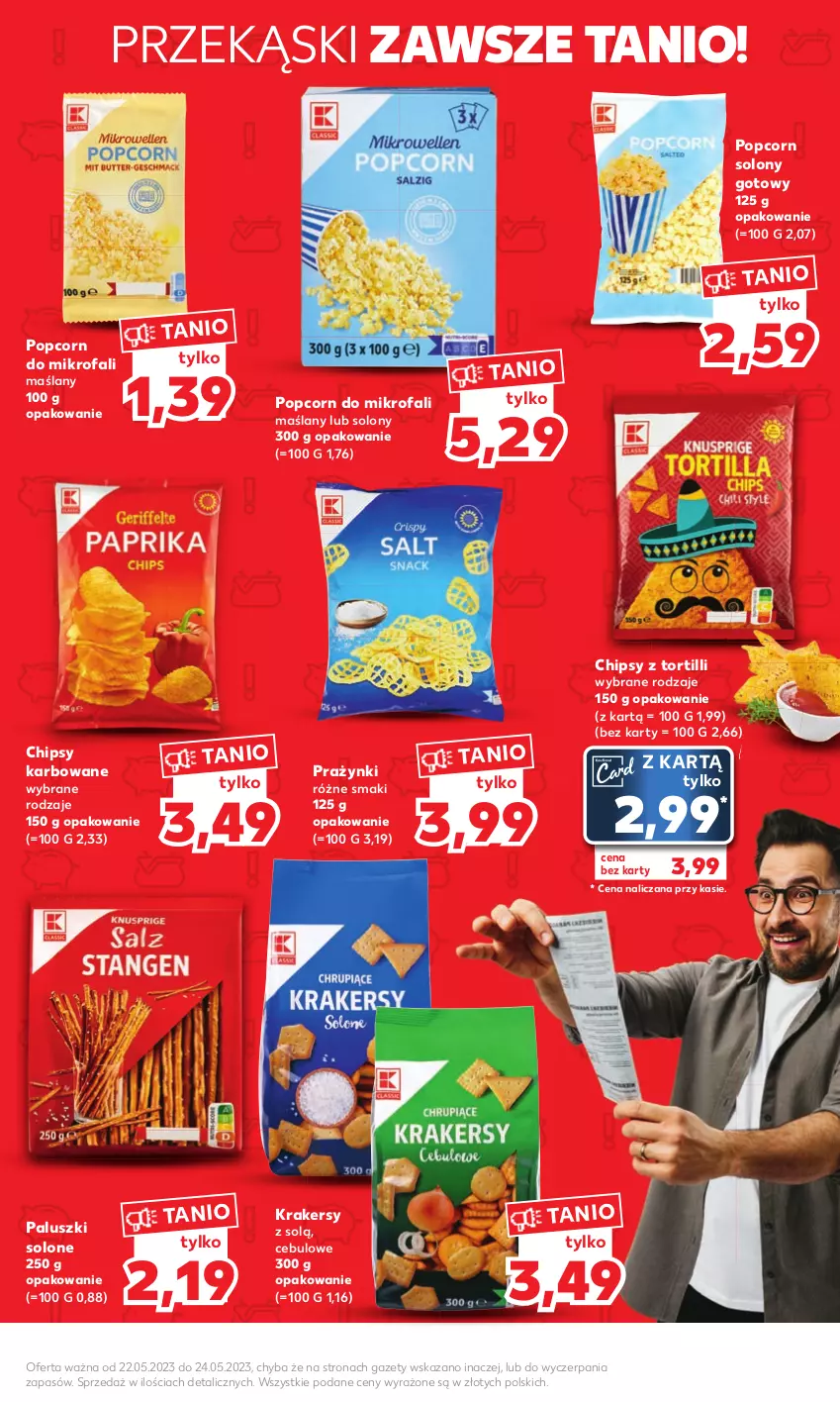 Gazetka promocyjna Kaufland - Mocny Start - ważna 22.05 do 24.05.2023 - strona 13 - produkty: Chipsy, Fa, Krakersy, Popcorn