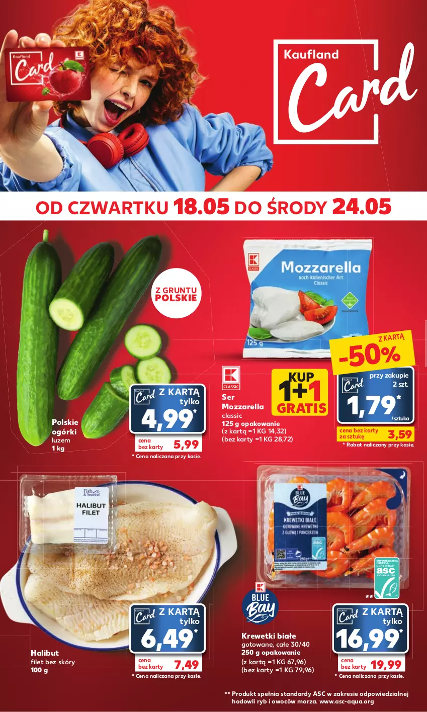 Gazetka promocyjna Kaufland - Mocny Start - ważna 22.05 do 24.05.2023 - strona 16 - produkty: Gra, Grunt, Halibut, Krewetki, Mozzarella, Ser